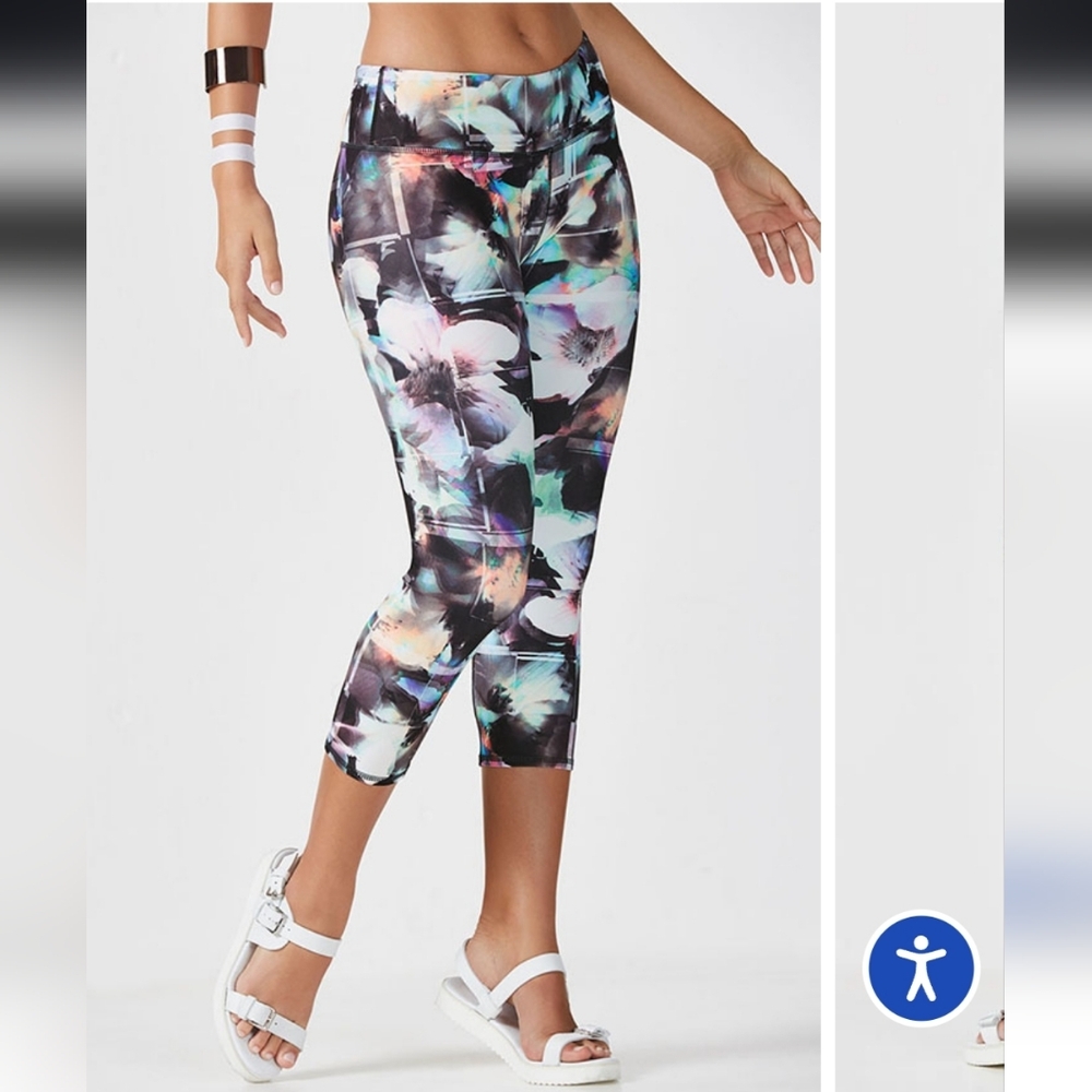 Fabletics Multicolor Abstract Leggings
